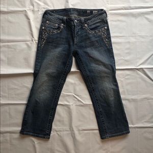 Miss Me Capri Denim Jeans Sz 28
